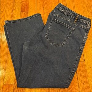 Triangle Women's Navy Flare Jeans